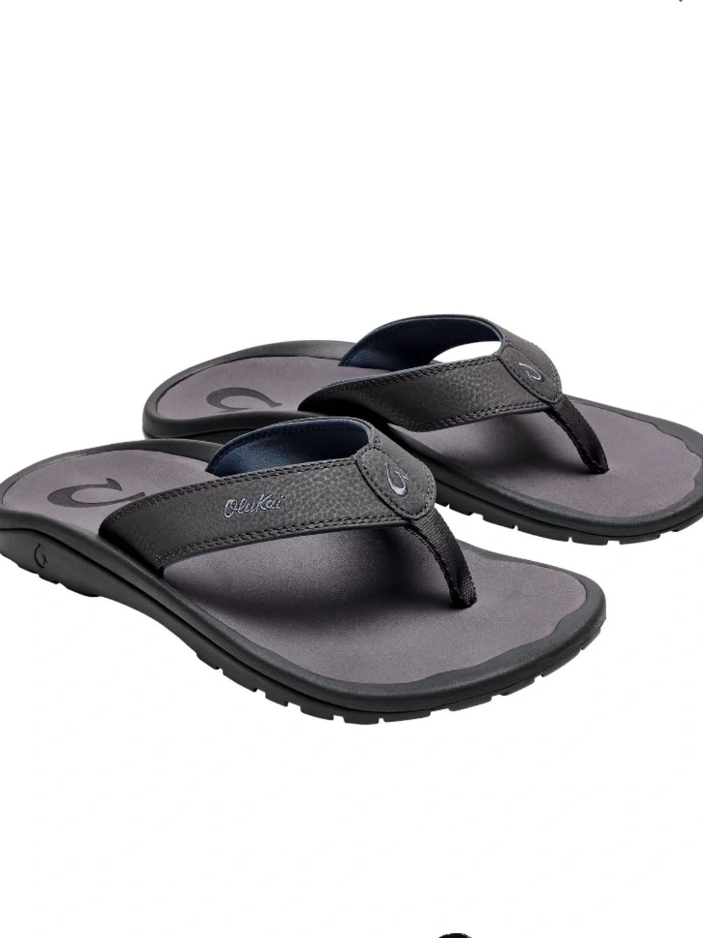 OluKai Mens Ohana Sandals Water Resistant Flip Flops Arch Support 8 Pavement
